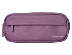 Fourre-tout liderpapel rectangulaire coins arrondis 1 compartiment avec poche avant 21x9cm coloris mauve