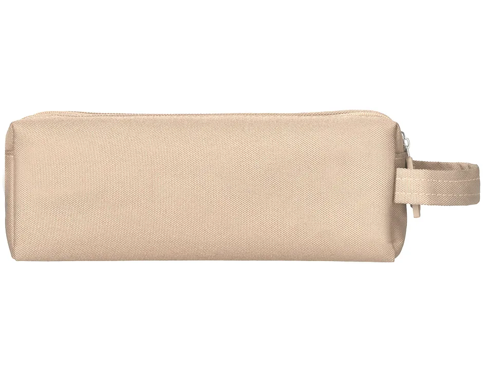 Fourre-tout liderpapel rectangulaire 2 compartiments anse de prehension 21x8cm coloris beige