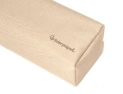 Fourre-tout liderpapel rectangulaire 2 compartiments anse de prehension 21x8cm coloris beige