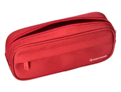 Fourre-tout liderpapel rectangulaire coins arrondis 1 compartiment avec poche avant 21x9cm coloris rouge