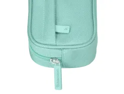 Fourre-tout liderpapel rectangulaire coins arrondis 1 compartiment avec poche avant 21x9cm coloris vert