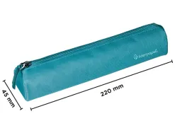 Fourre-tout liderpapel rond mince 22x4,5cm coloris bleu canard