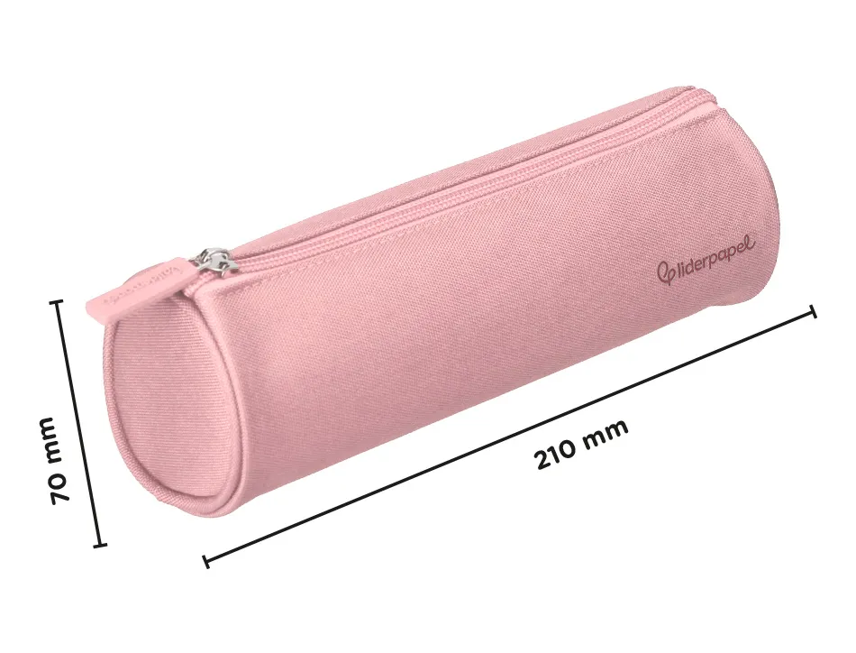 Fourre-tout liderpapel rond 21x7cm coloris rose