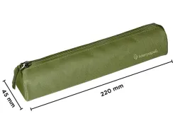 Fourre-tout liderpapel rond mince 22x4,5cm coloris vert militaire
