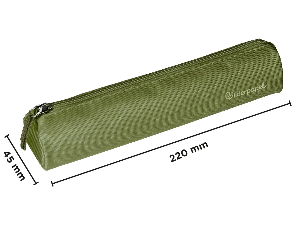 Fourre-tout liderpapel rond mince 22x4,5cm coloris vert militaire