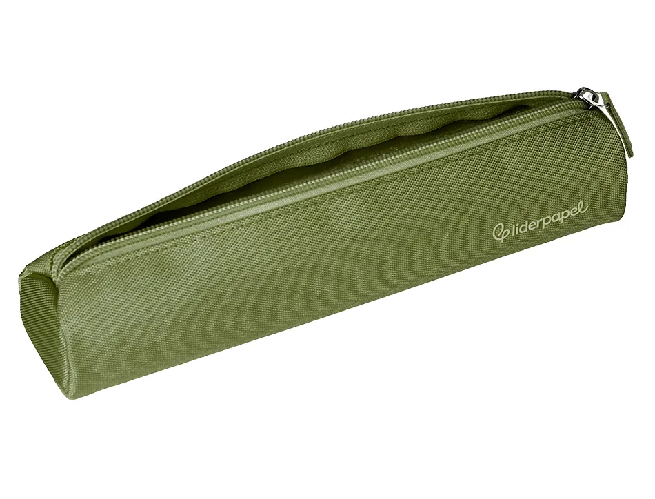 Fourre-tout liderpapel rond mince 22x4,5cm coloris vert militaire