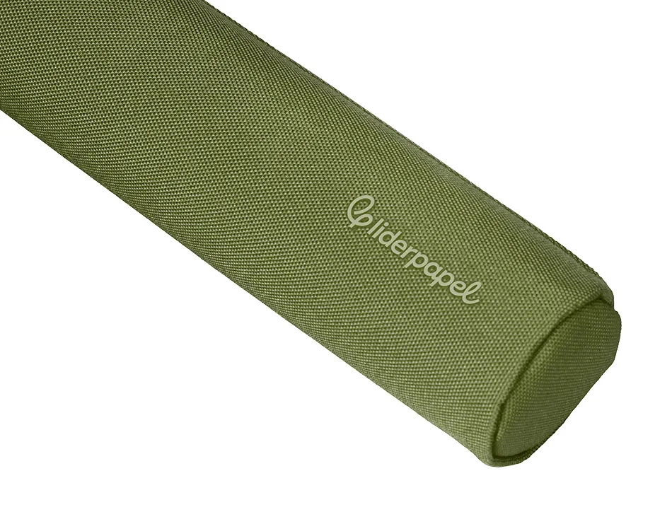Fourre-tout liderpapel rond mince 22x4,5cm coloris vert militaire