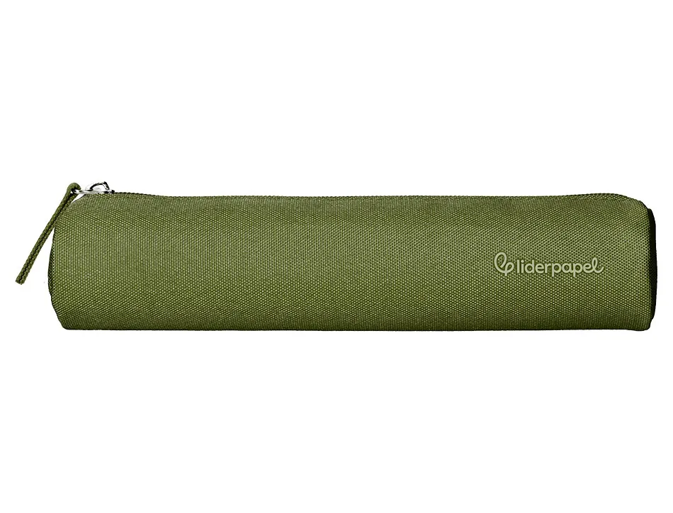 Fourre-tout liderpapel rond mince 22x4,5cm coloris vert militaire