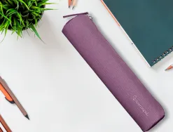Fourre-tout liderpapel rond mince 22x4,5cm coloris mauve poudre