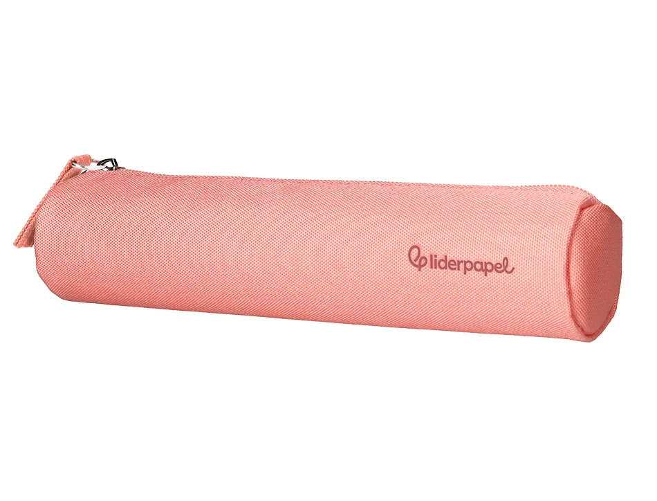 Fourre-tout liderpapel rond mince 22x4,5cm coloris rose peche