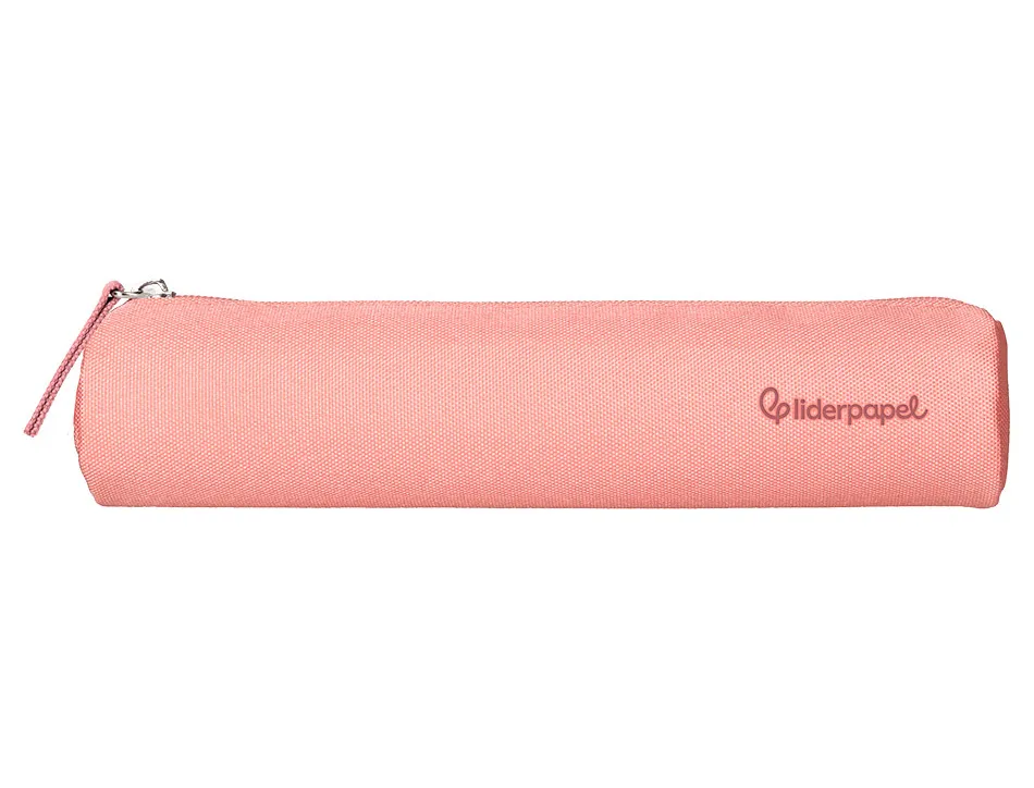 Fourre-tout liderpapel rond mince 22x4,5cm coloris rose peche