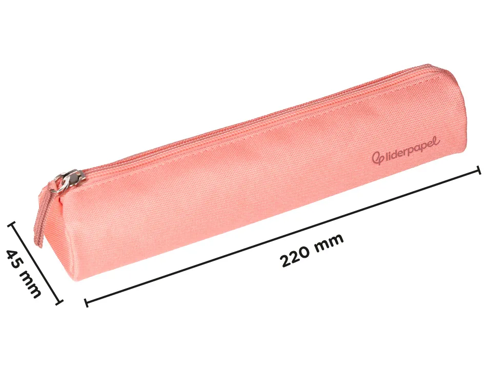 Fourre-tout liderpapel rond mince 22x4,5cm coloris rose peche