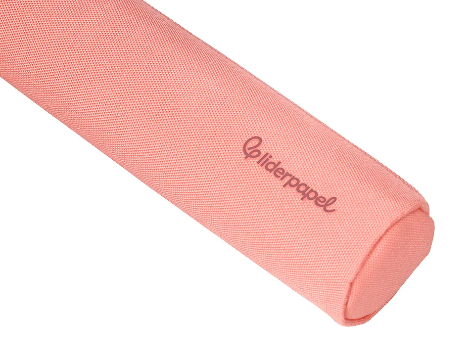 Fourre-tout liderpapel rond mince 22x4,5cm coloris rose peche