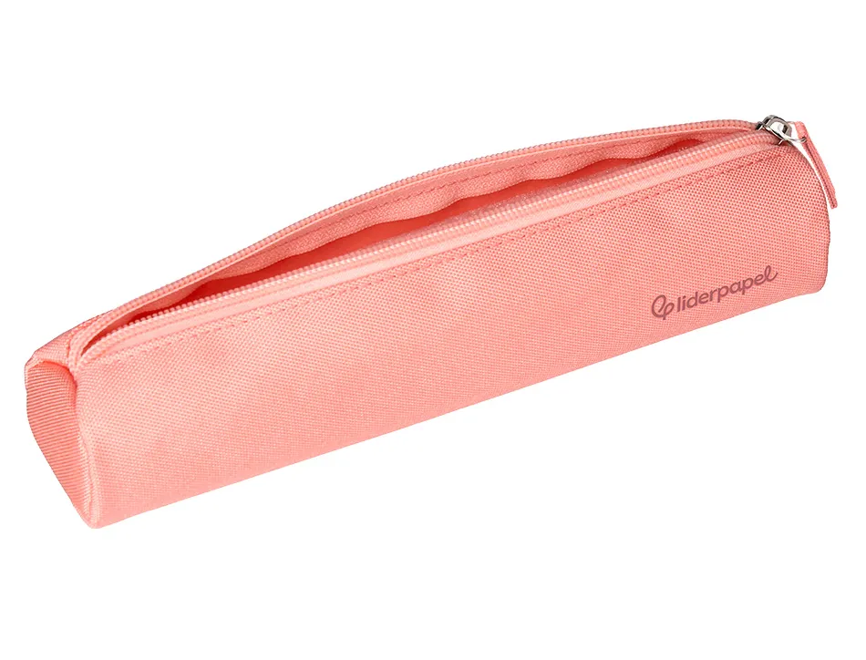 Fourre-tout liderpapel rond mince 22x4,5cm coloris rose peche