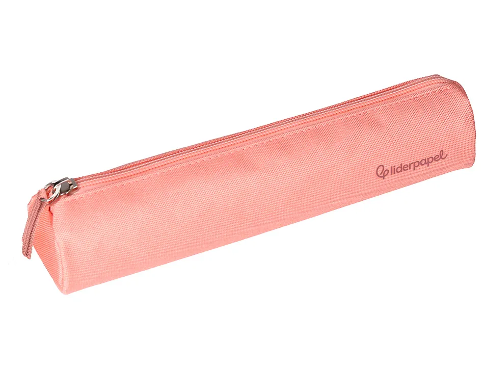 Fourre-tout liderpapel rond mince 22x4,5cm coloris rose peche