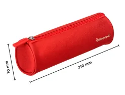 Fourre-tout liderpapel rond 21x7cm coloris rouge