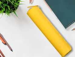Fourre-tout liderpapel rond mince 22x4,5cm coloris jaune