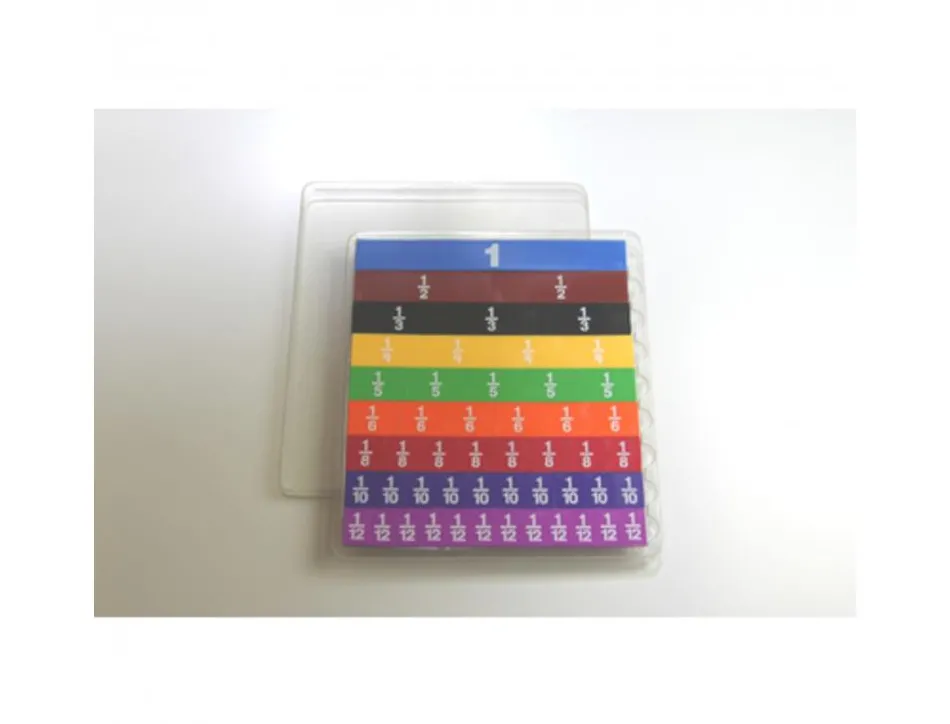 Fractions wissner plateau des fractions 10 couleurs assortie 51 pieces