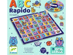 Francais djeco abc rapido jeu de vocalbulaire 1 roue 1 plateau 6 pions 2 a 6 joueurs