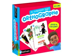 Francais nathan je comprends tout orthographe du ce2 au cm2 80 cartes 1 plateau 2 pions 2 a 4 joueurs