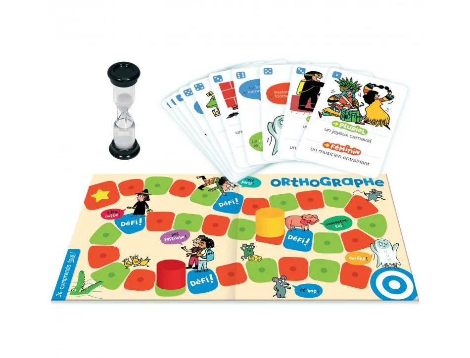 Francais nathan je comprends tout orthographe du ce2 au cm2 80 cartes 1 plateau 2 pions 2 a 4 joueurs