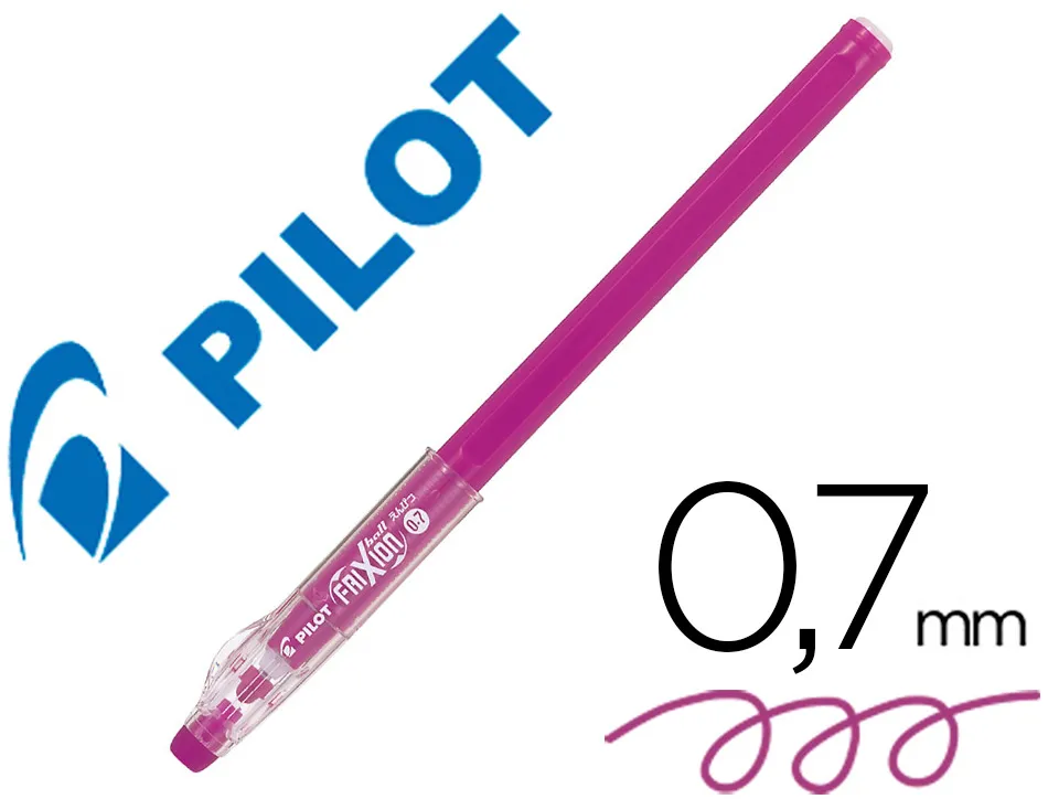 Frixion ball stick roller encre gel rose framboise 0.7 mm