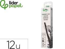 Fusains pour dessin liderpapel set de 12 unites diametres assortis