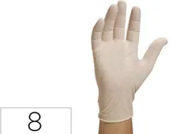 Gant à usage unique jetable non poudré taille l 8 et demi - lot de 100 un