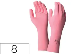 Gant menage usage quotidien coloris rose sachet 1 paire taille 8/8.5