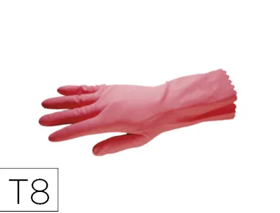 Gant ménage coldis latex naturel epi i norme en420 épaisseur 0.33mm standard taille 8