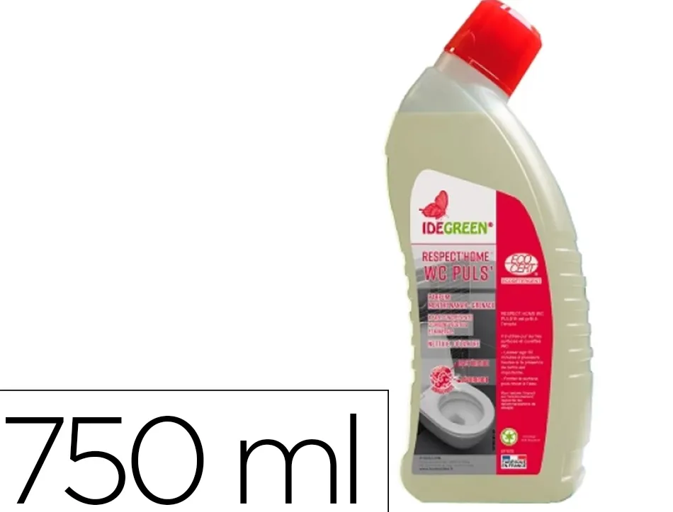 Gel codlis wc nettoyant detartrant desinfectant parfum menthe et grenade flacon 750ml