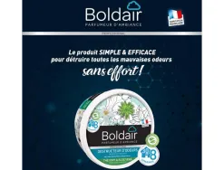 Gel destructeur d odeurs boldair pot 300 g parfum the vert et aloe vera