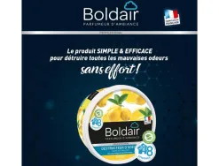 Gel destructeur d odeurs boldair pot 300 g parfum citron