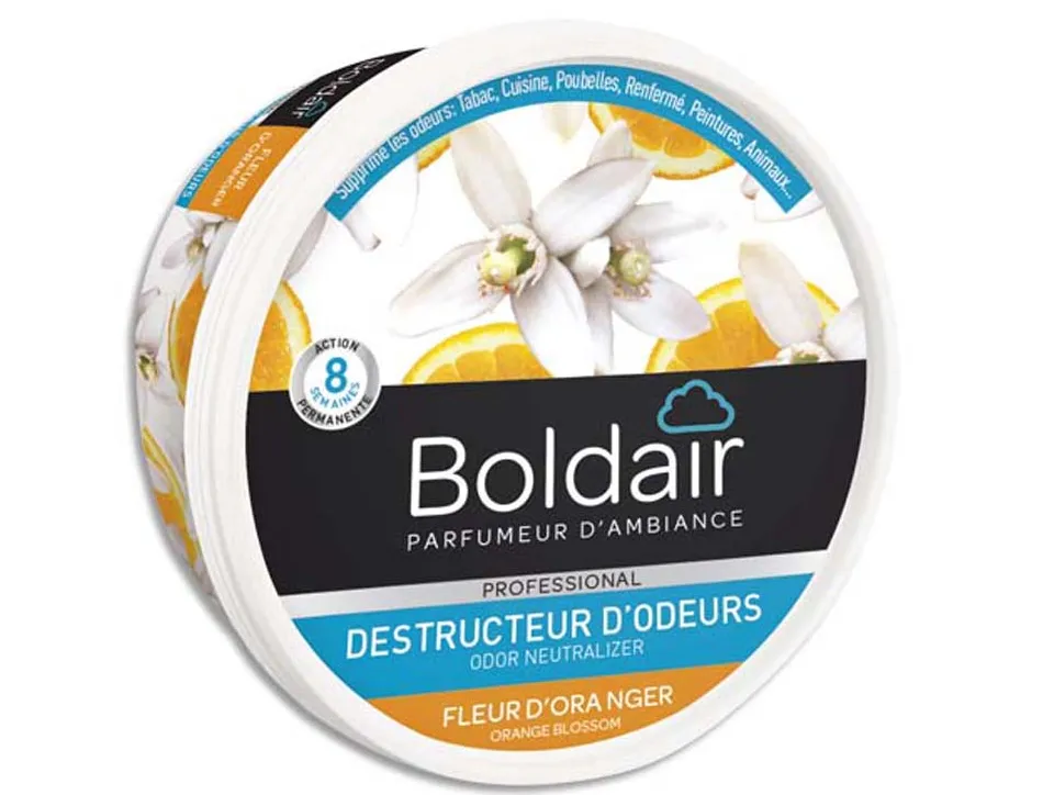 Gel destructeur d odeurs boldair bois ambre pot 300 g