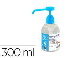 Gel hydroalcoolique exeol gel 82 flacon pompe 300ml