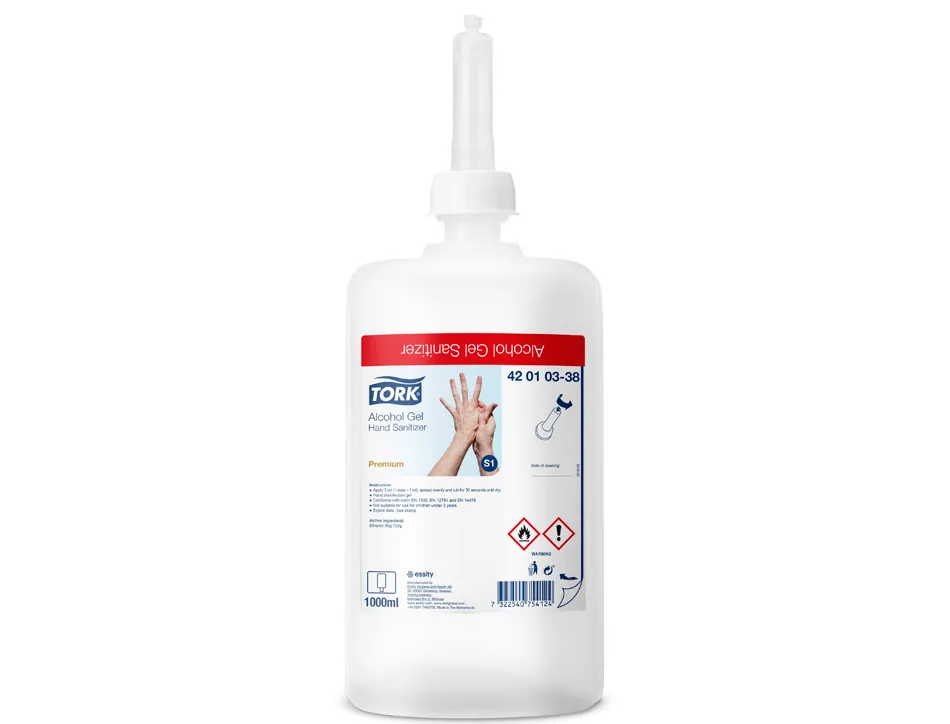 Gel hydro-alcoolique tork 1 litre 1000 doses s1