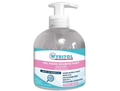 Gel hydroalcoolique wyritol sans parfum flacon 300 ml