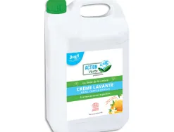 Gel lavant mains corps cheveux action verte ecolabel parfum miel fleur d oranger bidon 5 l