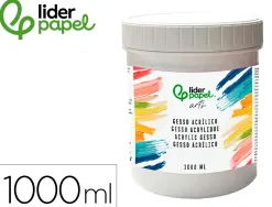 Gesso acrylique liderpapel additif pour acrylique pour superficie pot de 1 litre