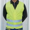 Gilet de securite adulte jaune fluorescent