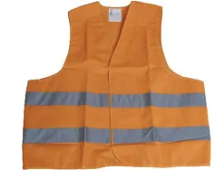 Gilet de securite viso 2 bandes reflechissantes coloris orange
