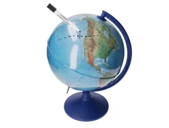 Globe terrestre antartik lumineux carte physique et politique effaçable diametre 30 cm