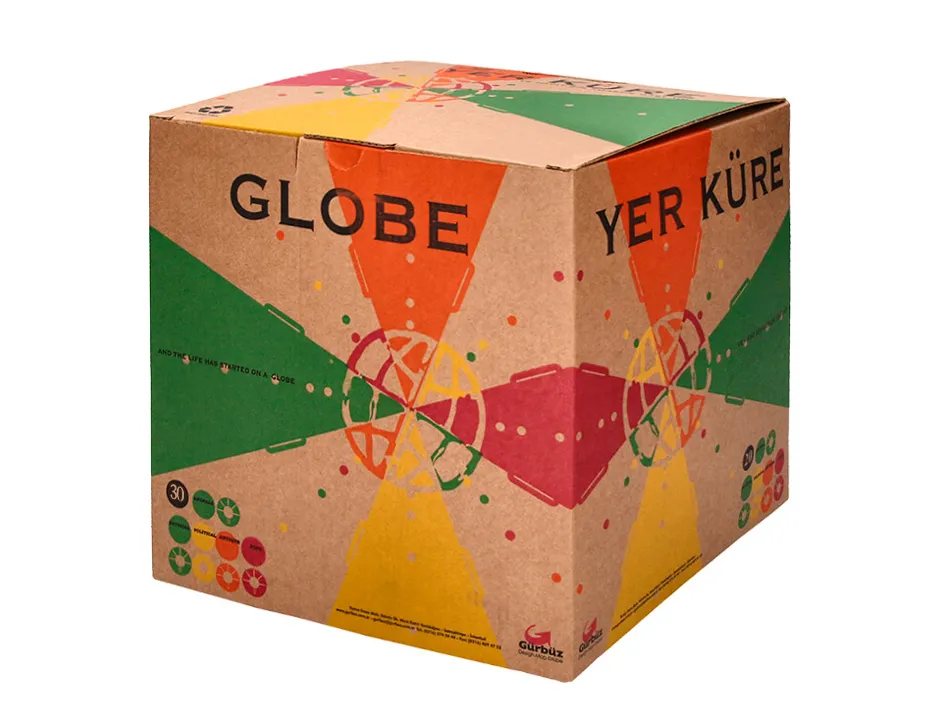 Globe terrestre antartik lumineux carte physique et politique effaçable diametre 30 cm