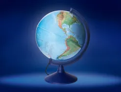 Globe terrestre antartik lumineux carte physique et politique effaçable diametre 30 cm