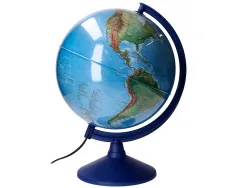Globe terrestre antartik lumineux carte physique et politique effaçable diametre 30 cm