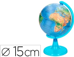 Globe terrestre liderpapel carte physique fr diametre 15 cm