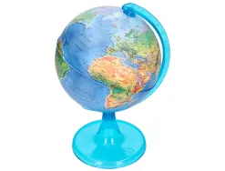 Globe terrestre liderpapel carte physique fr diametre 15 cm