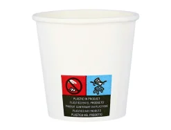 Gobelet en carton coldis de contenance 10cl paquet de 50 blanc 42158