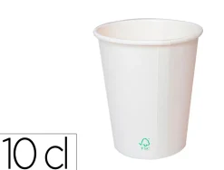 Gobelet en carton coldis biodegradable compostable de contenance 10cl paquet de 50