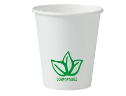 Gobelet en carton coldis biodegradable compostable de contenance 18cl paquet de 50